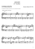 Albinoni - Adagio in G minor - version for piano